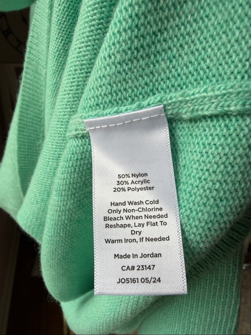 Talbots Mint Green Turtleneck Sweater - Picture 5 of 5
